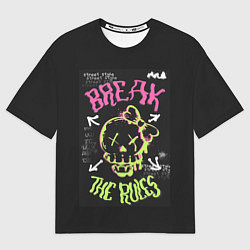 Мужская футболка оверсайз Break the rules