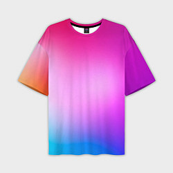 Футболка оверсайз мужская Colorful gradient, цвет: 3D-принт