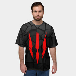 Футболка оверсайз мужская Символ дикой охоты, цвет: 3D-принт — фото 2