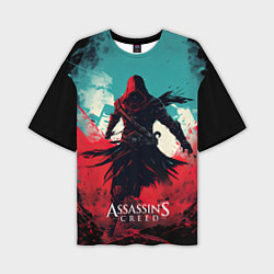 Футболка оверсайз мужская Assassins creed ясное небо, цвет: 3D-принт