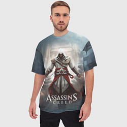 Футболка оверсайз мужская Assassins creed poster game, цвет: 3D-принт — фото 2