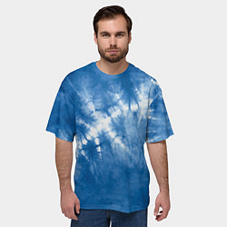 Футболка оверсайз мужская Японский тай-дай абстракция, цвет: 3D-принт — фото 2