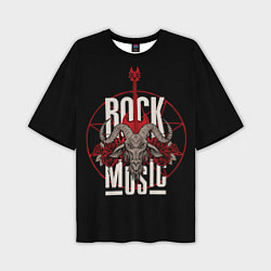 Мужская футболка оверсайз Рок музыка - тяжёлый рок