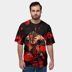 Футболка оверсайз мужская Bloodseeker dota2, цвет: 3D-принт — фото 2