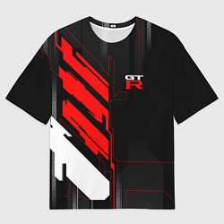 Мужская футболка оверсайз Nissan GTR - Cyber