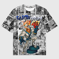 Футболка оверсайз мужская Jim comix, цвет: 3D-принт