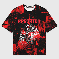 Футболка оверсайз мужская Predator blood, цвет: 3D-принт