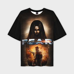Футболка оверсайз мужская FEAR - project origin, цвет: 3D-принт