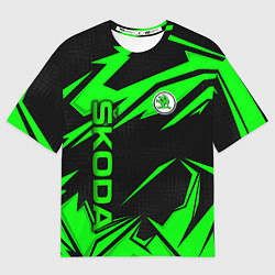 Футболка оверсайз мужская Skoda - green uniform, цвет: 3D-принт