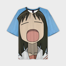 Футболка оверсайз мужская Azumanga Daioh Аюму Касуга зевает, цвет: 3D-принт