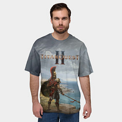 Футболка оверсайз мужская Герой titan quest 2, цвет: 3D-принт — фото 2