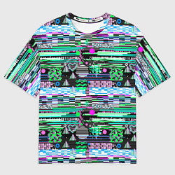 Футболка оверсайз мужская Abstract color pattern, цвет: 3D-принт