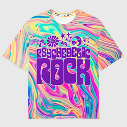 Футболка оверсайз мужская Psychedelic rock, цвет: 3D-принт