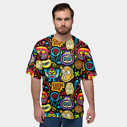 Футболка оверсайз мужская Choose joy, цвет: 3D-принт — фото 2