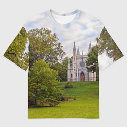 Футболка оверсайз мужская Парк Александрия в Петергофе, цвет: 3D-принт