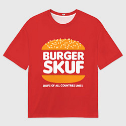 Футболка оверсайз мужская Burger skuf, цвет: 3D-принт