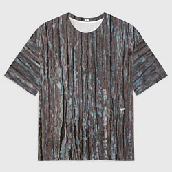 Мужская футболка оверсайз Ствол дерева