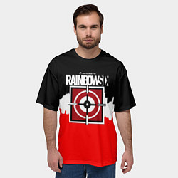 Футболка оверсайз мужская Rainbow six снайпер, цвет: 3D-принт — фото 2