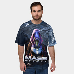 Футболка оверсайз мужская Mass Effect ТалиЗора, цвет: 3D-принт — фото 2