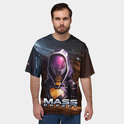 Футболка оверсайз мужская Mass Effect ТалиЗора аватар, цвет: 3D-принт — фото 2