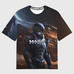 Футболка оверсайз мужская Mass Effect game space, цвет: 3D-принт