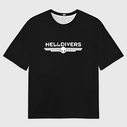 Футболка оверсайз мужская Helldivers Logo, цвет: 3D-принт