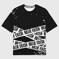 Футболка оверсайз мужская Billie Eilish steel music eng, цвет: 3D-принт