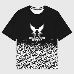 Футболка оверсайз мужская Hollywood Undead rock, цвет: 3D-принт