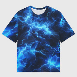 Футболка оверсайз мужская Элементаль энергии текстура, цвет: 3D-принт