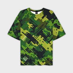Футболка оверсайз мужская Camouflage - pattern ai art, цвет: 3D-принт