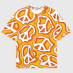 Мужская футболка оверсайз Pattern peace