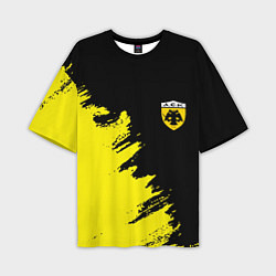 Мужская футболка оверсайз AEK sport color yellow