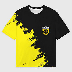 Мужская футболка оверсайз AEK sport color yellow
