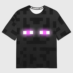 Мужская футболка оверсайз Эндермен майнкрафт