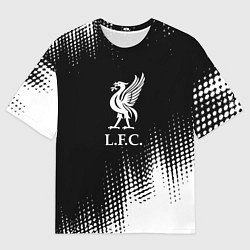 Футболка оверсайз мужская Liverpool краски, цвет: 3D-принт