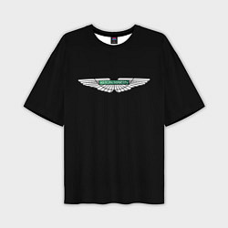 Футболка оверсайз мужская Aston Martin logo, цвет: 3D-принт