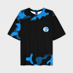 Мужская футболка оверсайз Schalke 04 fc camo