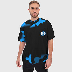 Футболка оверсайз мужская Schalke 04 fc camo, цвет: 3D-принт — фото 2