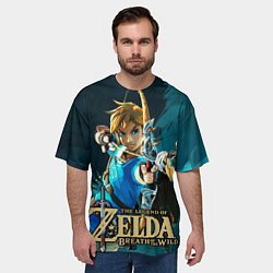 Футболка оверсайз мужская Zelda - Link, цвет: 3D-принт — фото 2