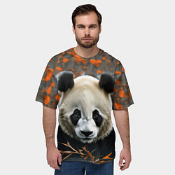 Футболка оверсайз мужская Большой панда, цвет: 3D-принт — фото 2