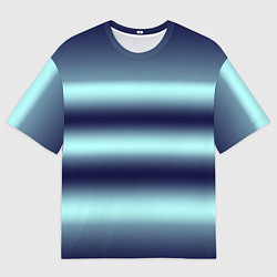 Футболка оверсайз мужская Полосы градиент, цвет: 3D-принт