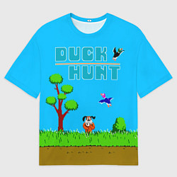 Футболка оверсайз мужская Duck hunt dog, цвет: 3D-принт