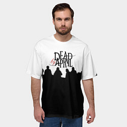 Футболка оверсайз мужская Dead by april rock, цвет: 3D-принт — фото 2