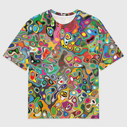 Футболка оверсайз мужская Абстрактные пятна, цвет: 3D-принт