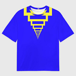 Мужская футболка оверсайз Прямоугольники уходящие