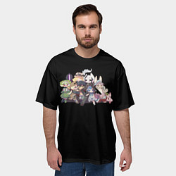 Футболка оверсайз мужская Made in Abyss Чиби, цвет: 3D-принт — фото 2