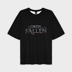 Мужская футболка оверсайз Lord of the fallen logo
