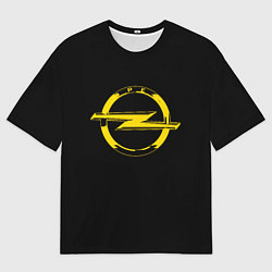 Футболка оверсайз мужская Opel yellow, цвет: 3D-принт