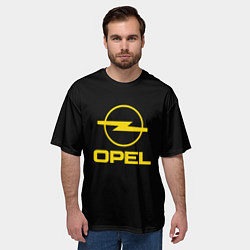 Футболка оверсайз мужская Opel yellow, цвет: 3D-принт — фото 2