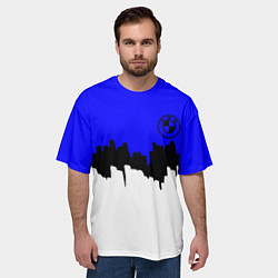 Футболка оверсайз мужская BMW sport texture, цвет: 3D-принт — фото 2